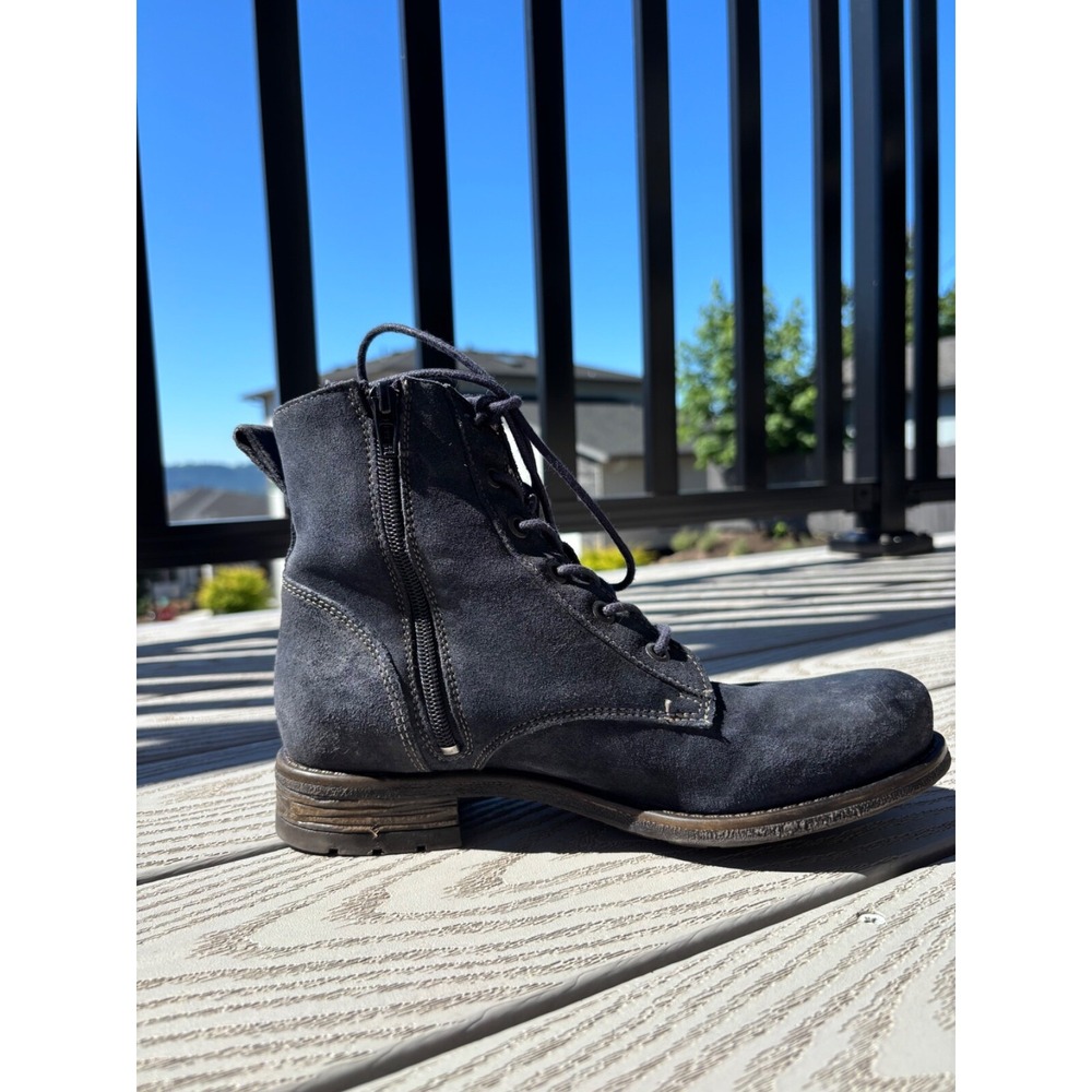 Taos Boots Women's Size US 6- 6.5 Boot Camp Blue Rugged Combat Moto Boot - Picture 2 of 11